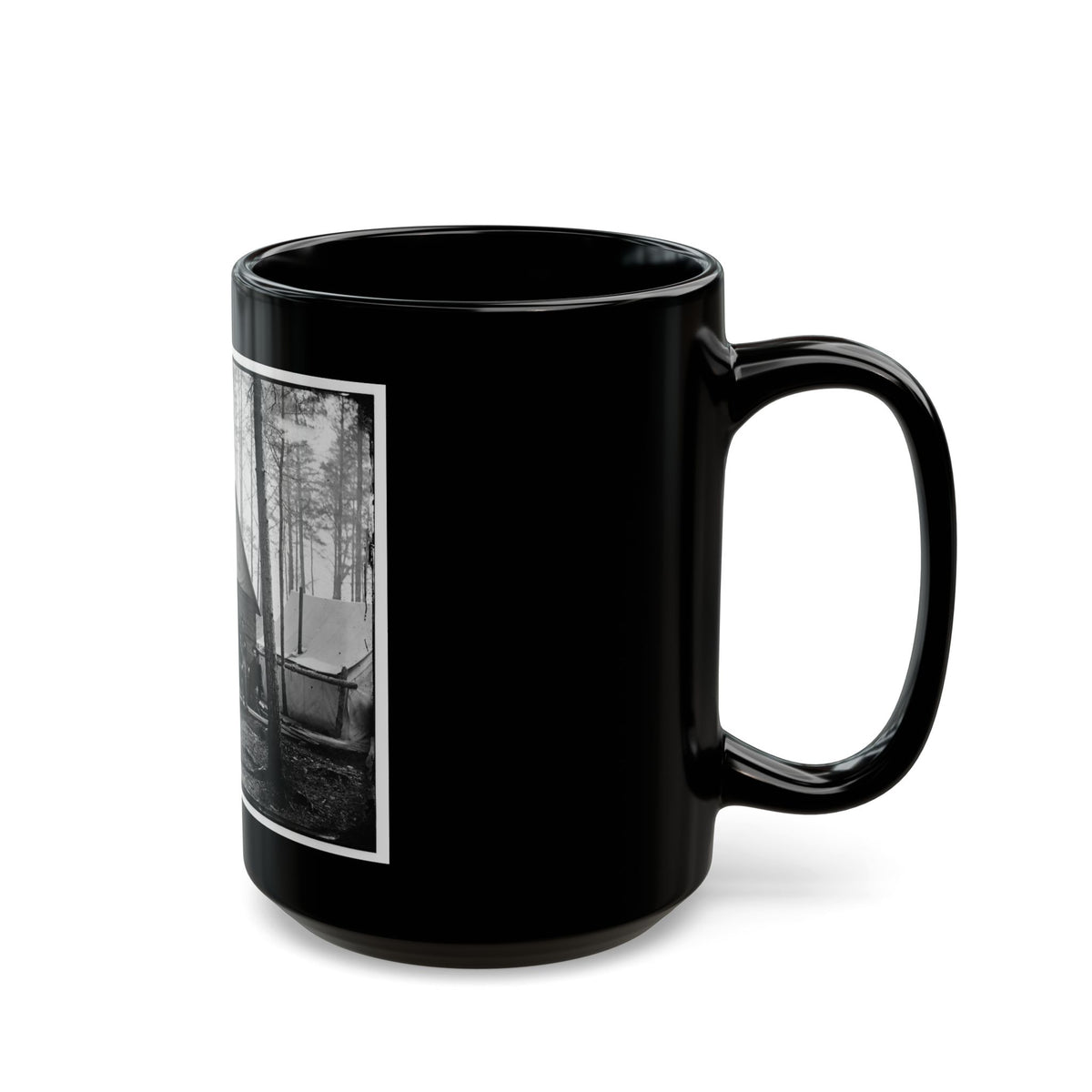 Brandy Station, Virginia. Officer's Winter Quarters Headquarters Army Of The Potomac (U.S. Civil War) Black Coffee Mug