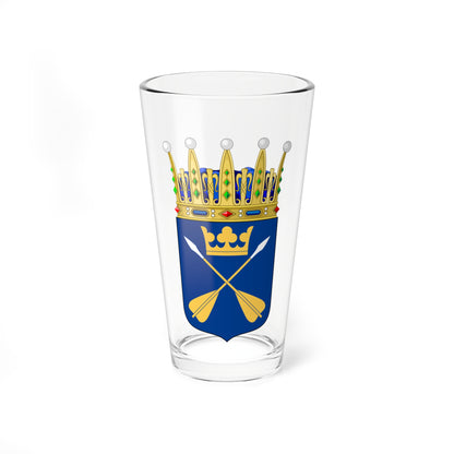 Dalarnas vapen crowned (Sweden) (Coat of Arms) Pint Glass 16oz