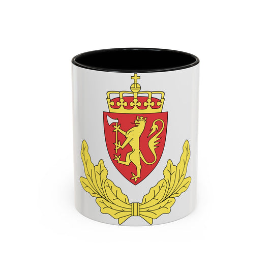 Coat of arms of the Norwegian Border Police - Accent Coffee Mug