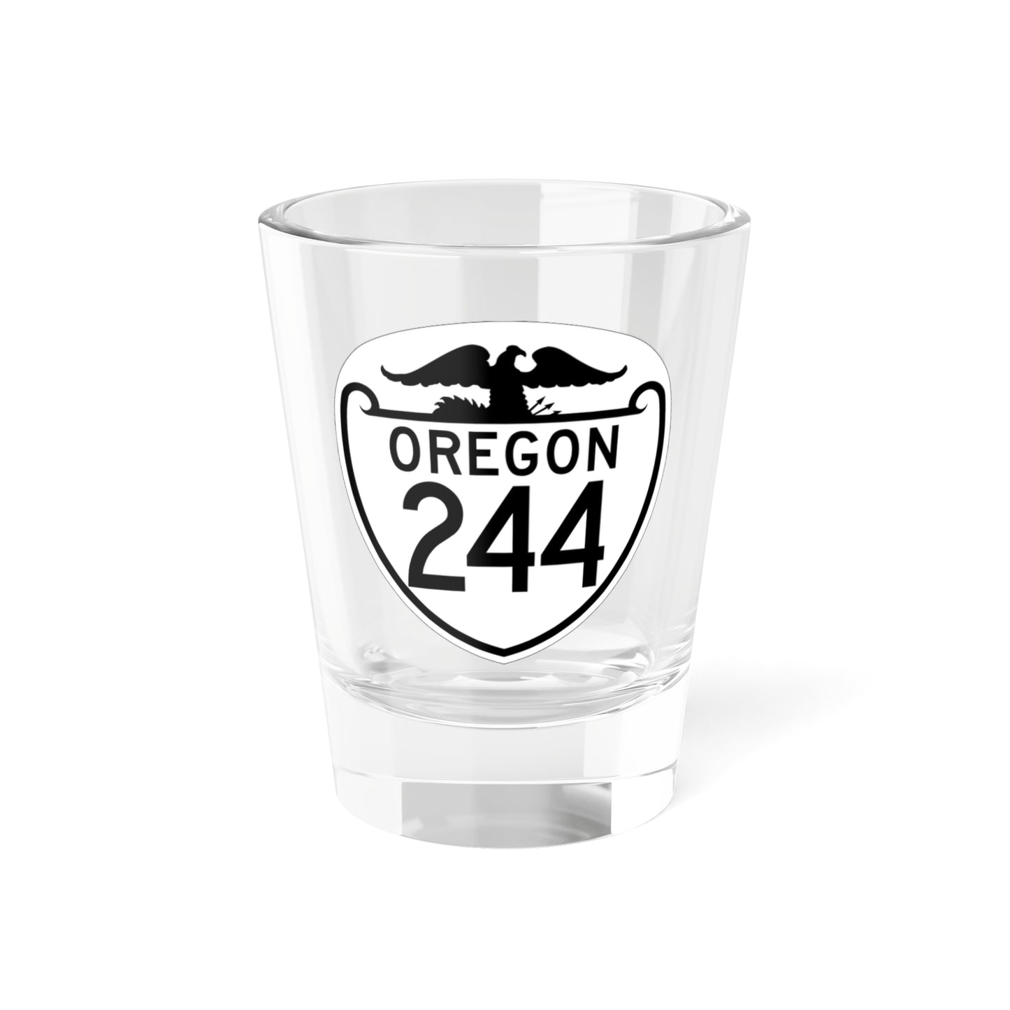 OR 244 1948 (Oregon) (Road Sign) Shot Glass 1.5oz