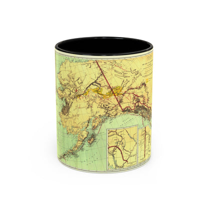 Alaska - The Gold & Coal Fields (1898) (Map) Accent Coffee Mug