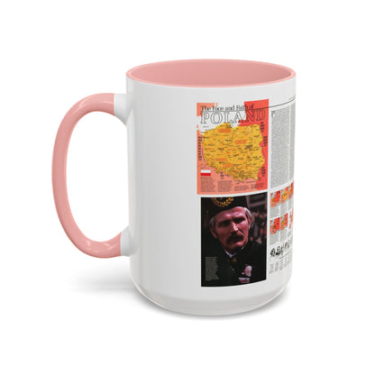 Poland - The Face and Faith 1 (1982) (Map) Accent Coffee Mug