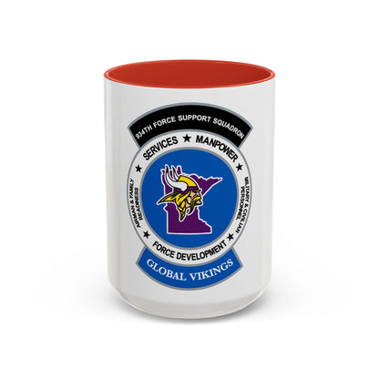 934th Force Support Sq. GLOBAL VIKINGS (U.S. Air Force) Accent Coffee Mug