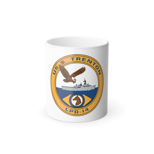 USS Trenton LPD 14 (U.S. Navy) Color Changing Mug 11oz