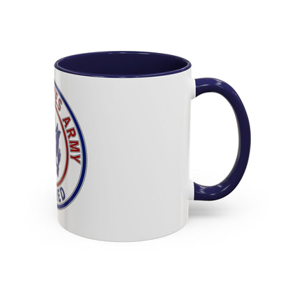 Retired Service Identification Badge 2 (U.S. Army) Accent Coffee Mug