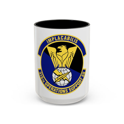 316th Operations Support Squadron (U.S. Air Force) Accent Coffee Mug