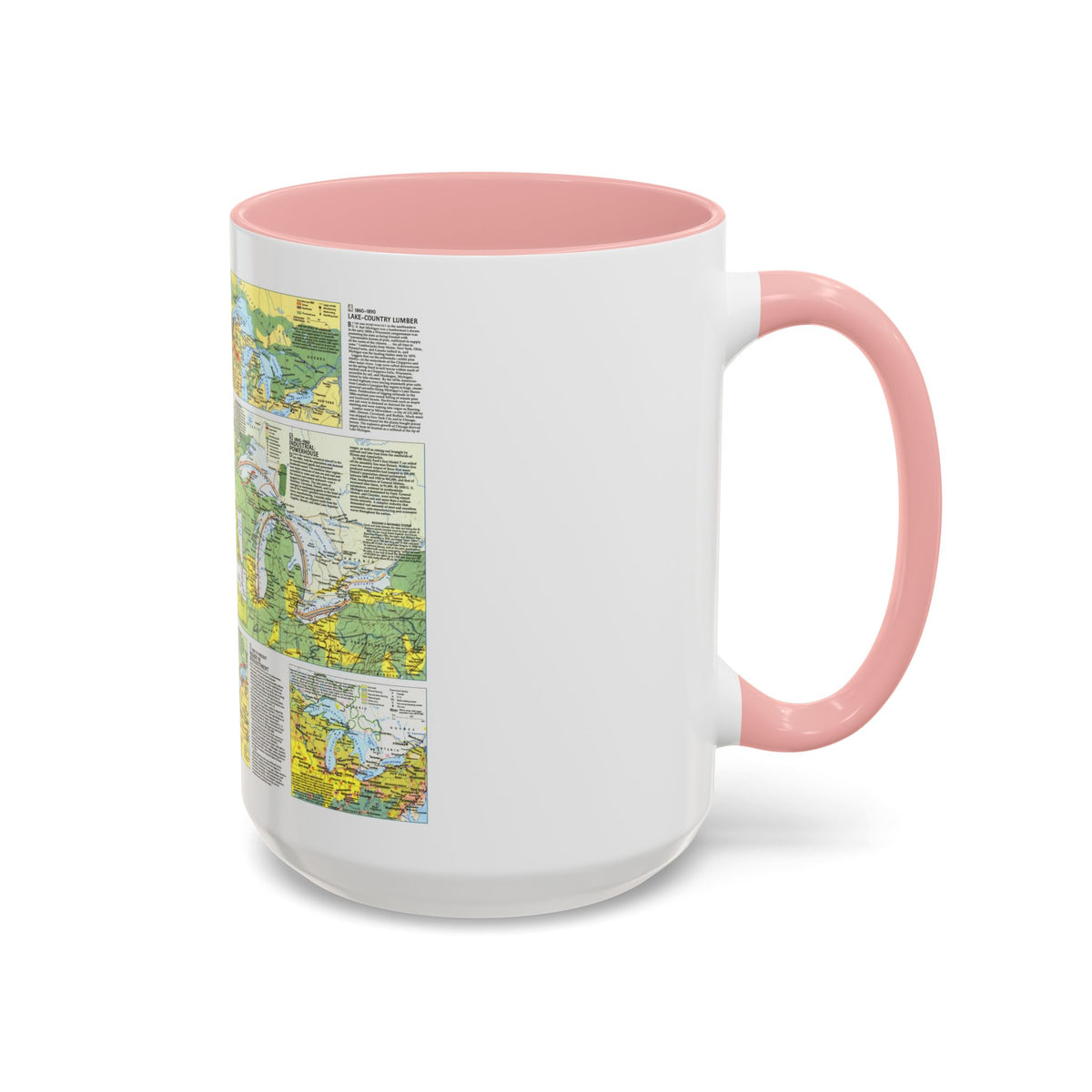Canada - The Great Lakes 2 (1987) (Map) Accent Coffee Mug