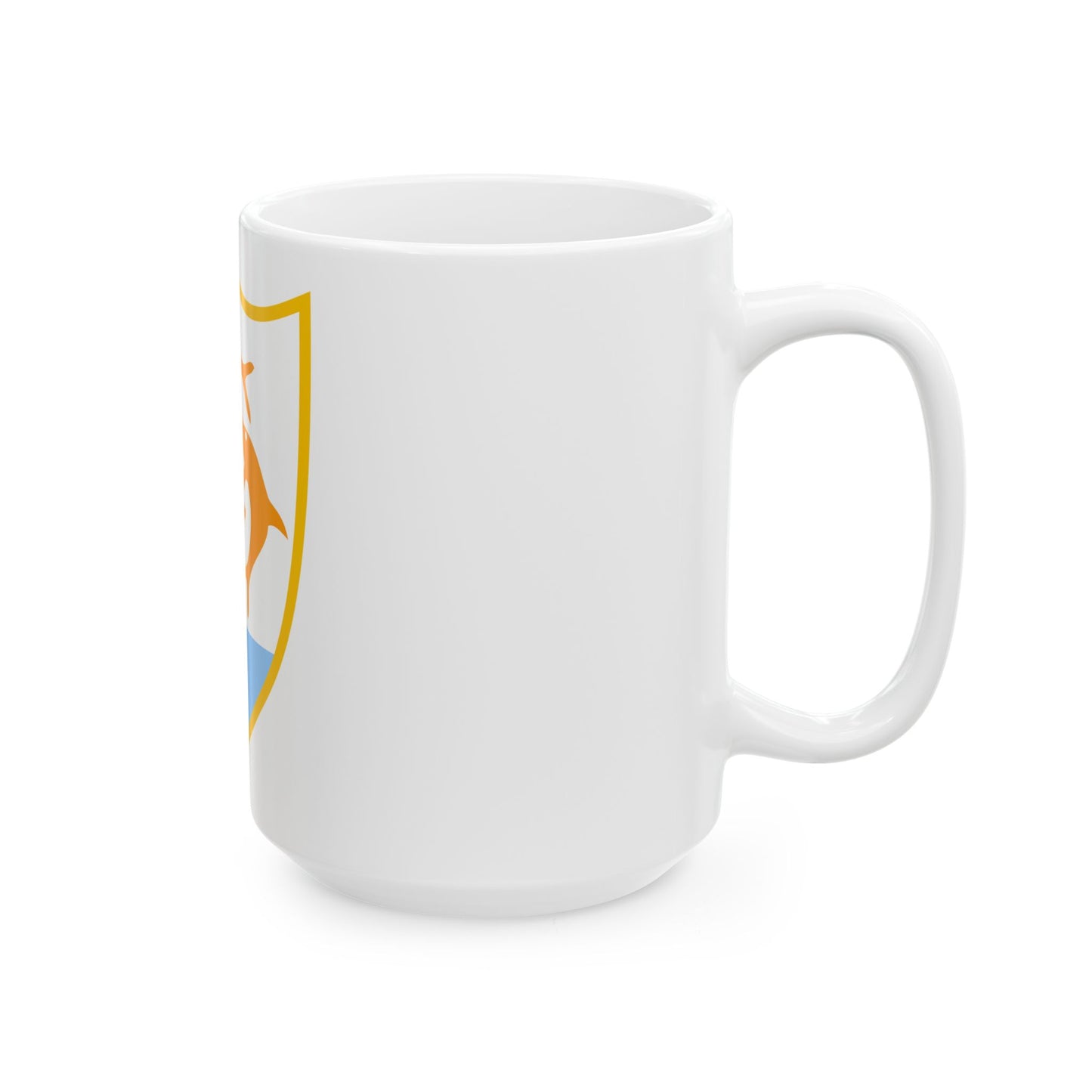 Coat of arms of Anguilla - White Coffee Mug