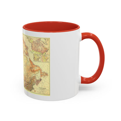 Canada (1936) (Map) Accent Coffee Mug