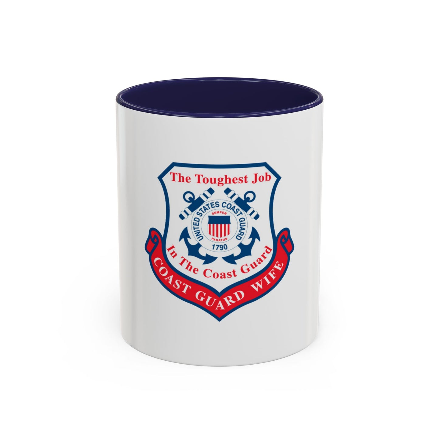 Coast Guard Wife (U.S. Coast Guard) Accent Coffee Mug