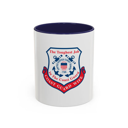 Coast Guard Wife (U.S. Coast Guard) Accent Coffee Mug