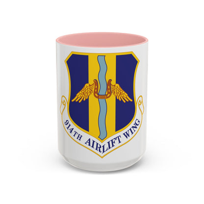 914th Airlift Wing (U.S. Air Force) Accent Coffee Mug