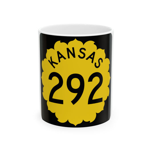 K-292 1962 (Kansas) (Road Sign) White Coffee Mug