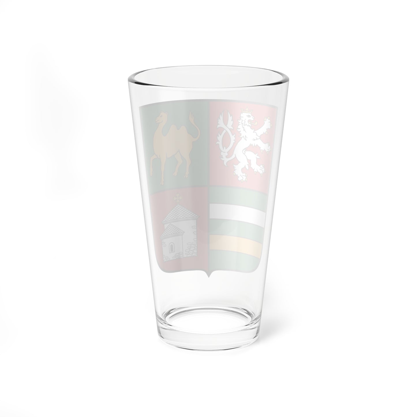CZE Kraj Pilzneński COA (Czech Republic) (Coat of Arms) Pint Glass 16oz