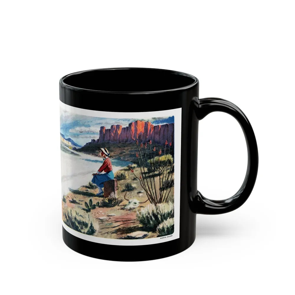 Frame-Up, Liberty, October, 1948 - Black Coffee Mug-Go Mug Yourself