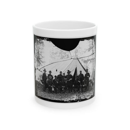 Washington, District Of Columbia (Vicinity). Gen. James A. Hall, Officers And Men Of Battery C & E, U.S. Artillery (U.S. Civil War) White Coffee Mug
