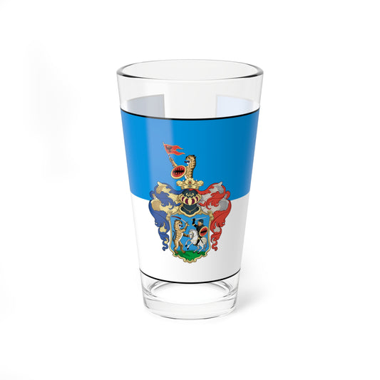 Flag Hungary Town Hajduszoboszlo (Hungary) Pint Glass 16oz
