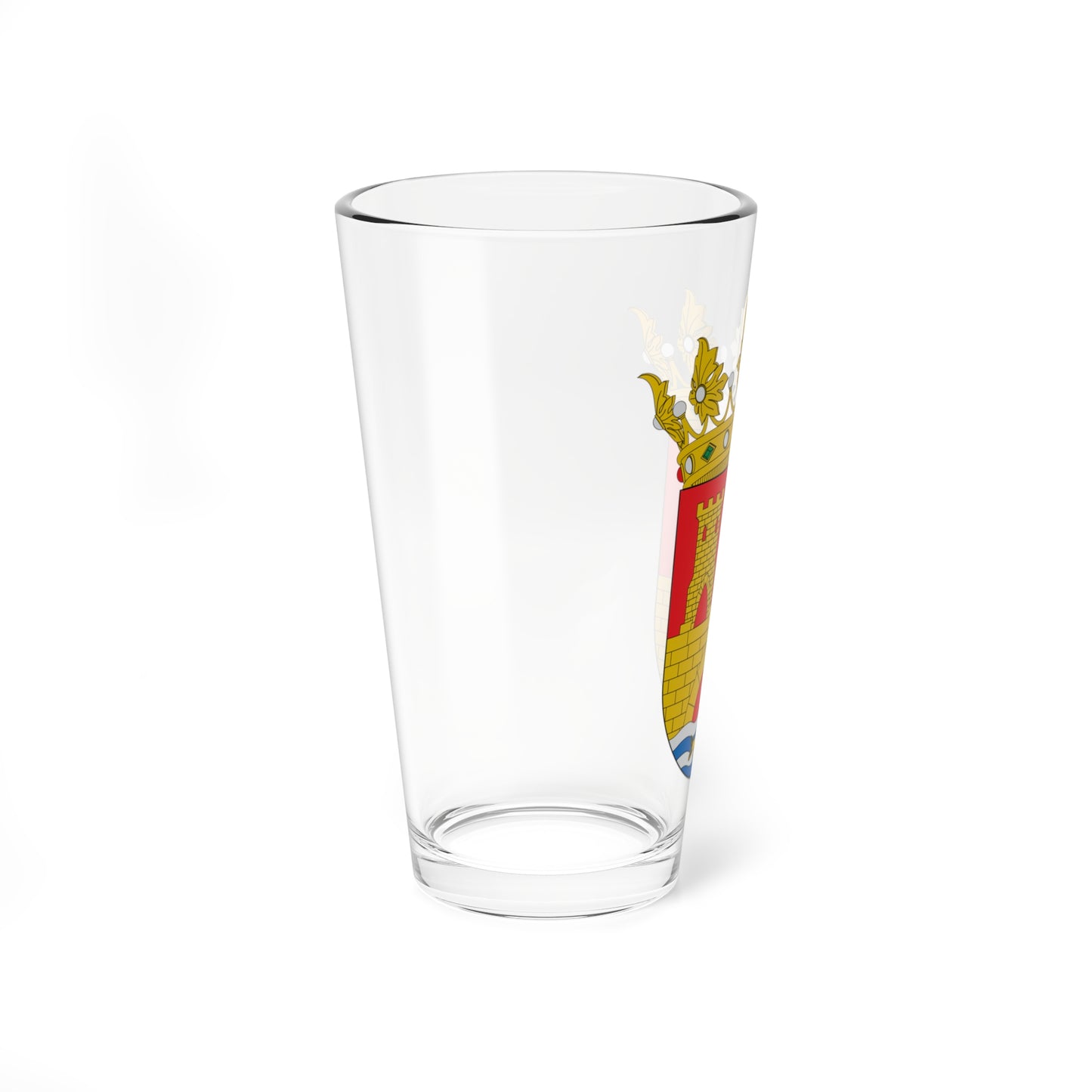 Escudo de Alhama de Aragón (Spain) (Coat of Arms) Pint Glass 16oz