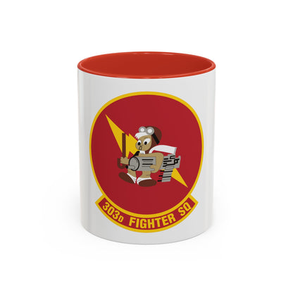 303d Fighter Squadron (U.S. Air Force) Accent Coffee Mug