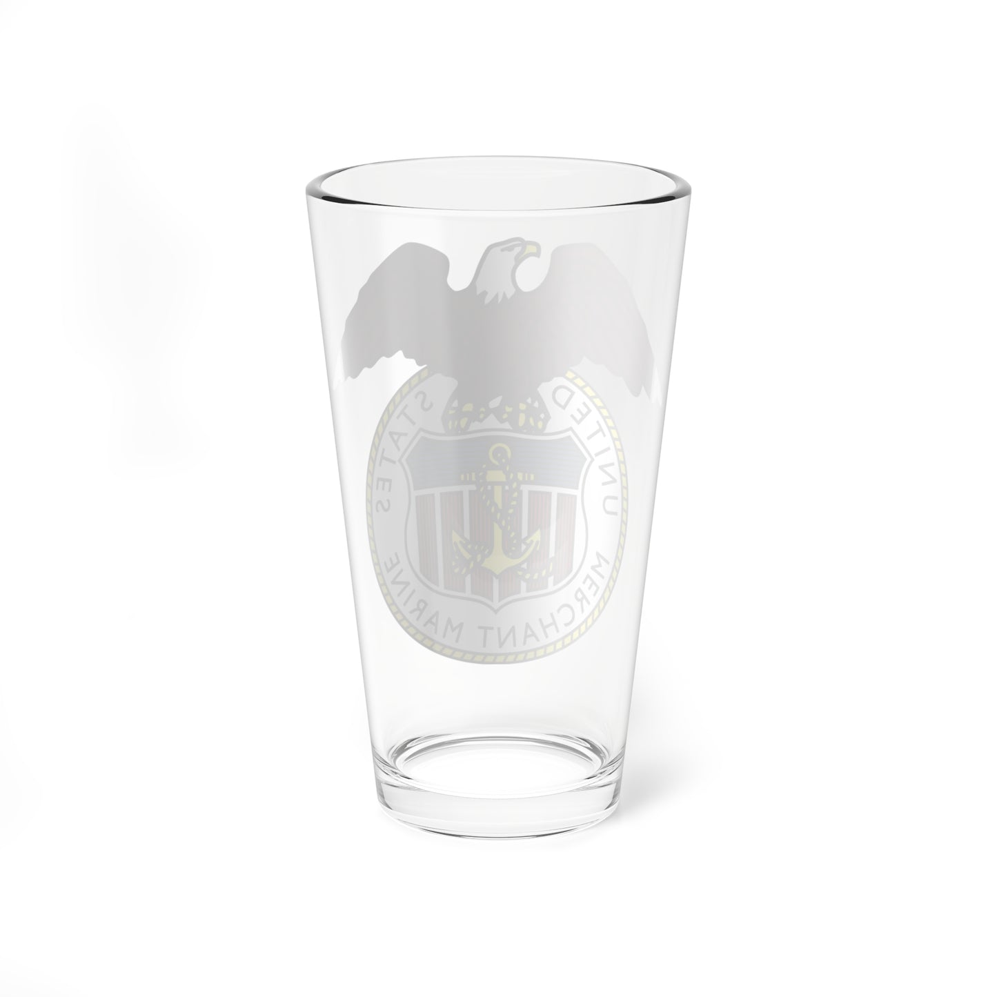 Seal of the United States Merchant Marine (United States) (Coat of Arms) Pint Glass 16oz
