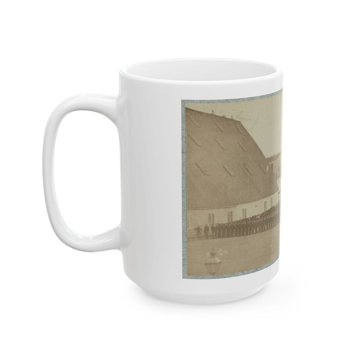 71st New York State Militia At Washington Navy Yard (U.S. Civil War) White Coffee Mug
