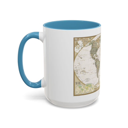 World Map - Political Antique (2007) (Map) Accent Coffee Mug