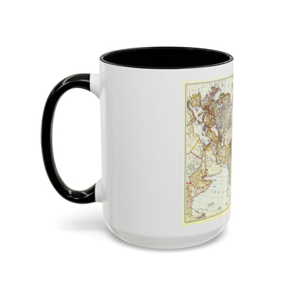 Asia and Adjacent Areas (1951) (Map) Accent Coffee Mug