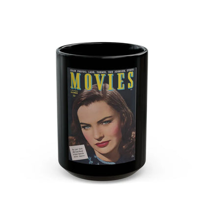 Ella Raines #148 - Mag. Cover (Vintage Female Icon) Black Coffee Mug-15oz-Go Mug Yourself