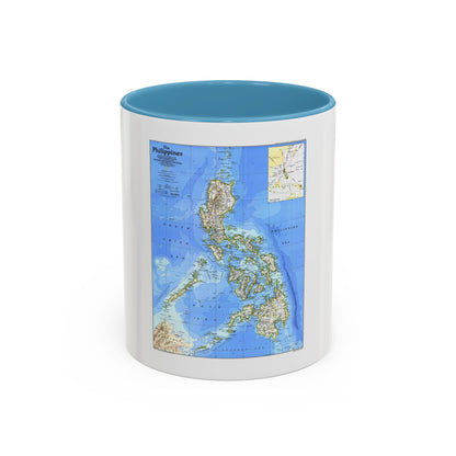 Philippines, The (1986) (Map) Accent Coffee Mug