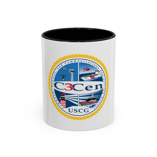 USCG C3 Cen Command Control Comm Engineering (U.S. Coast Guard) Accent Coffee Mug