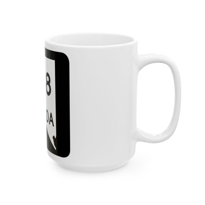 Nevada 528 (Nevada) (Road Sign) White Coffee Mug