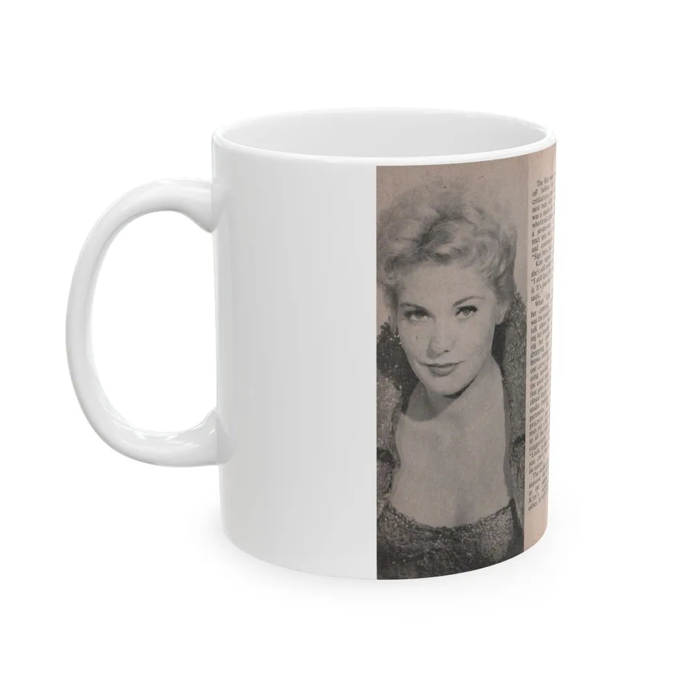 Kim Novak #147 - Scanned Mag. 66 Photos (Vintage Female Icon) White Coffee Mug-Go Mug Yourself