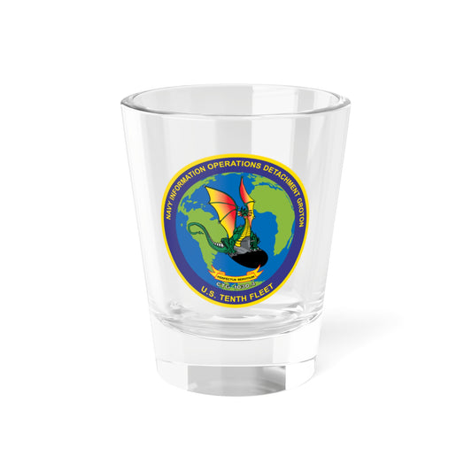 Verre à liqueur NIOD Navy Info Oper Détachement Groton 10e flotte (US Navy) 1,5 oz