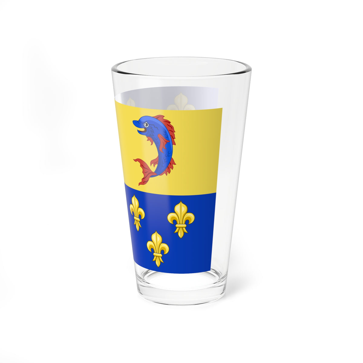 Banner of the Dauphine of France (Belgium) Pint Glass 16oz