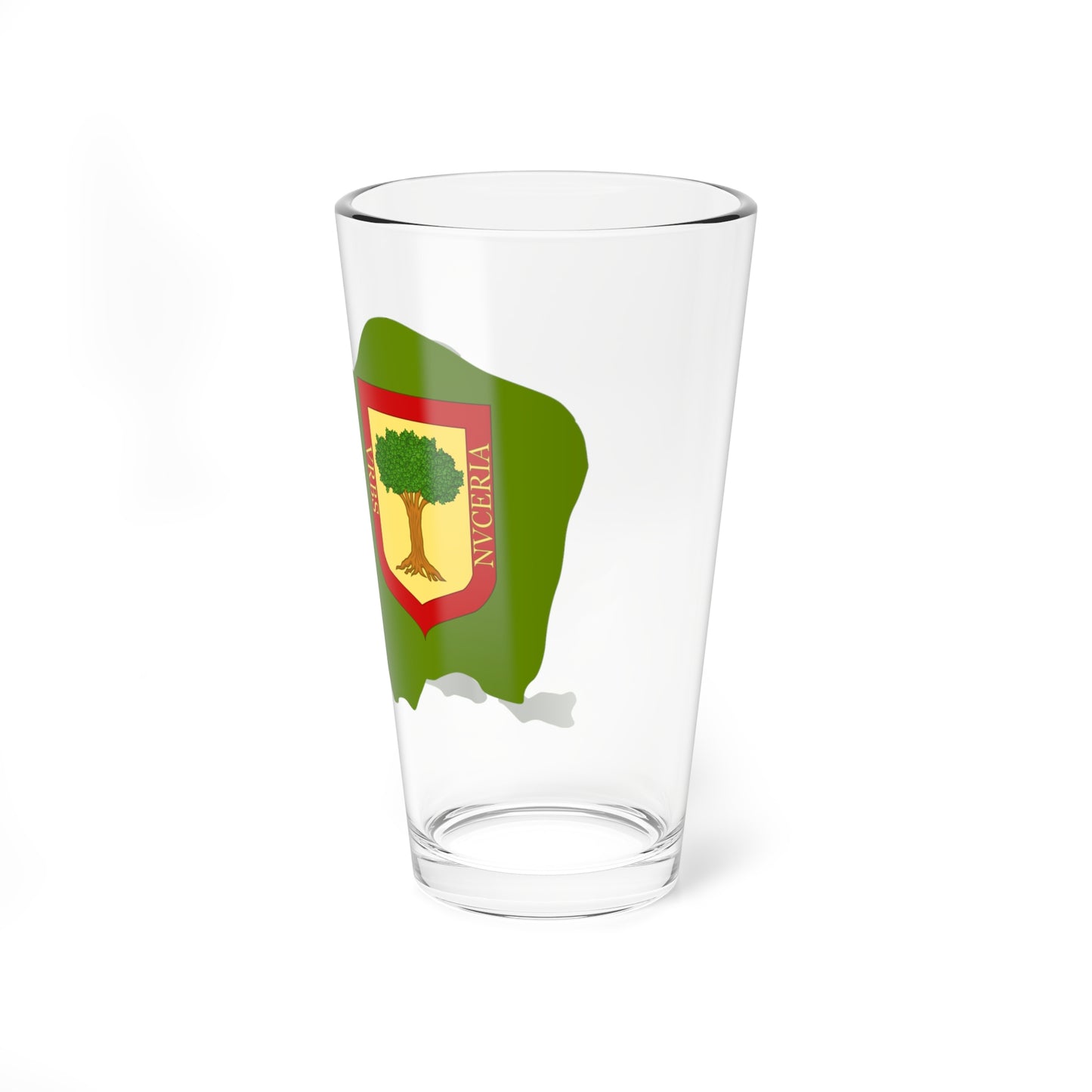 Flag map of Nuceria (Italy) Pint Glass 16oz