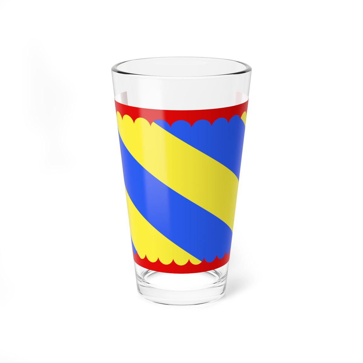 Drapeau fr departement Nievre (France) Pint Glass 16oz
