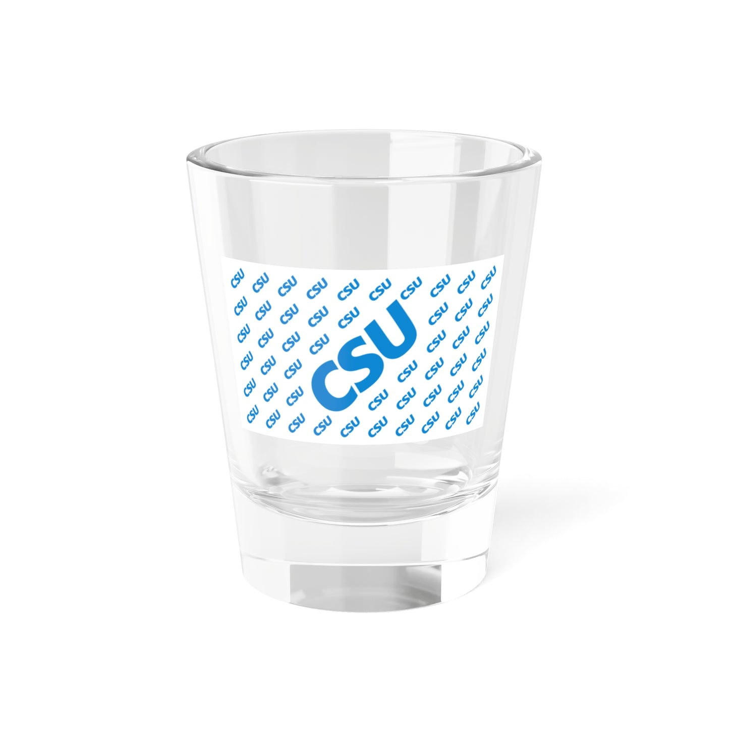 Flag of the Christian Social Union in Bavaria (Germany) Shot Glass 1.5oz