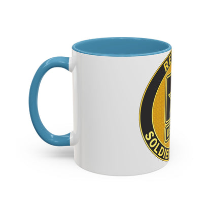 Mug à café avec insigne d'identification de service à la retraite (armée américaine)