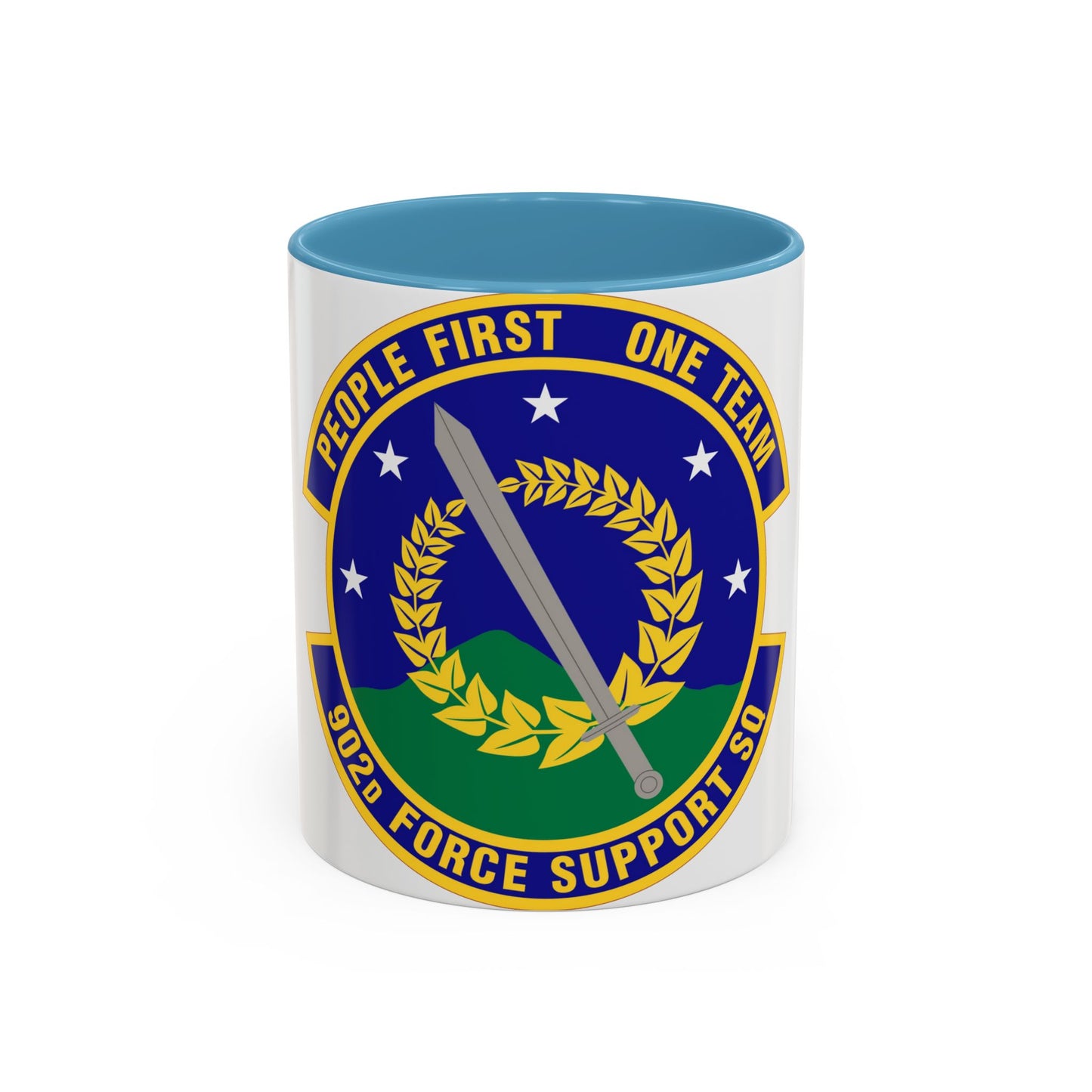 902d Force Support Squadron (U.S. Air Force) Accent Coffee Mug