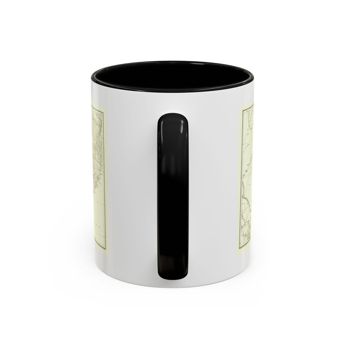 Asia - Kirin, Harbin, Vladivostok (1905) (Map) Accent Coffee Mug