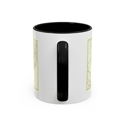 Asia - Kirin, Harbin, Vladivostok (1905) (Map) Accent Coffee Mug