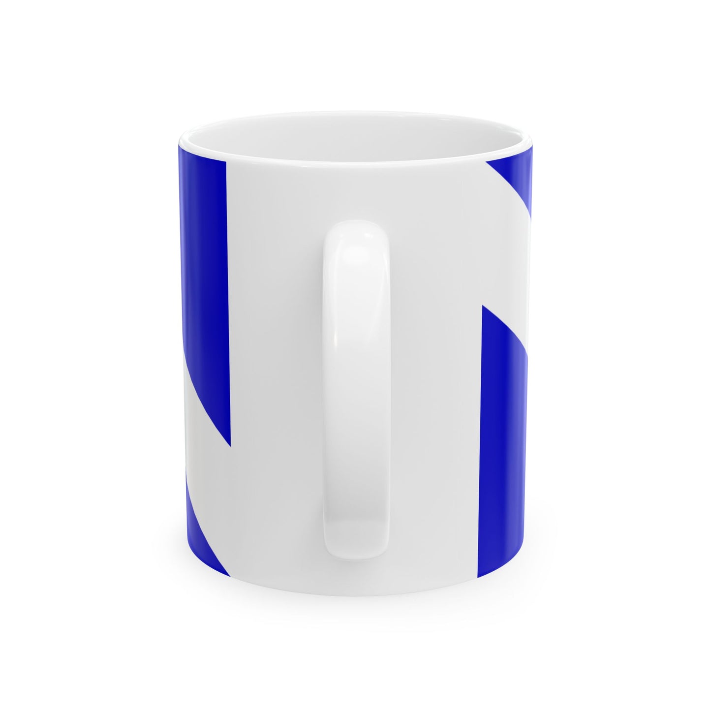 Flag of Brod Posavina County Croatia - White Coffee Mug-Go Mug Yourself