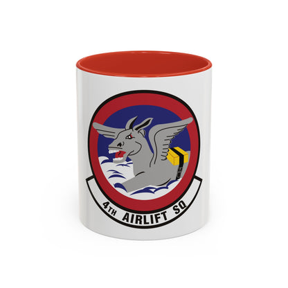 4th Airlift Squadron (U.S. Air Force) Accent Coffee Mug