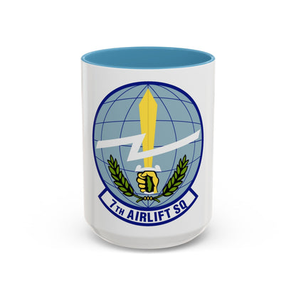 7th Airlift Squadron (U.S. Air Force) Accent Coffee Mug
