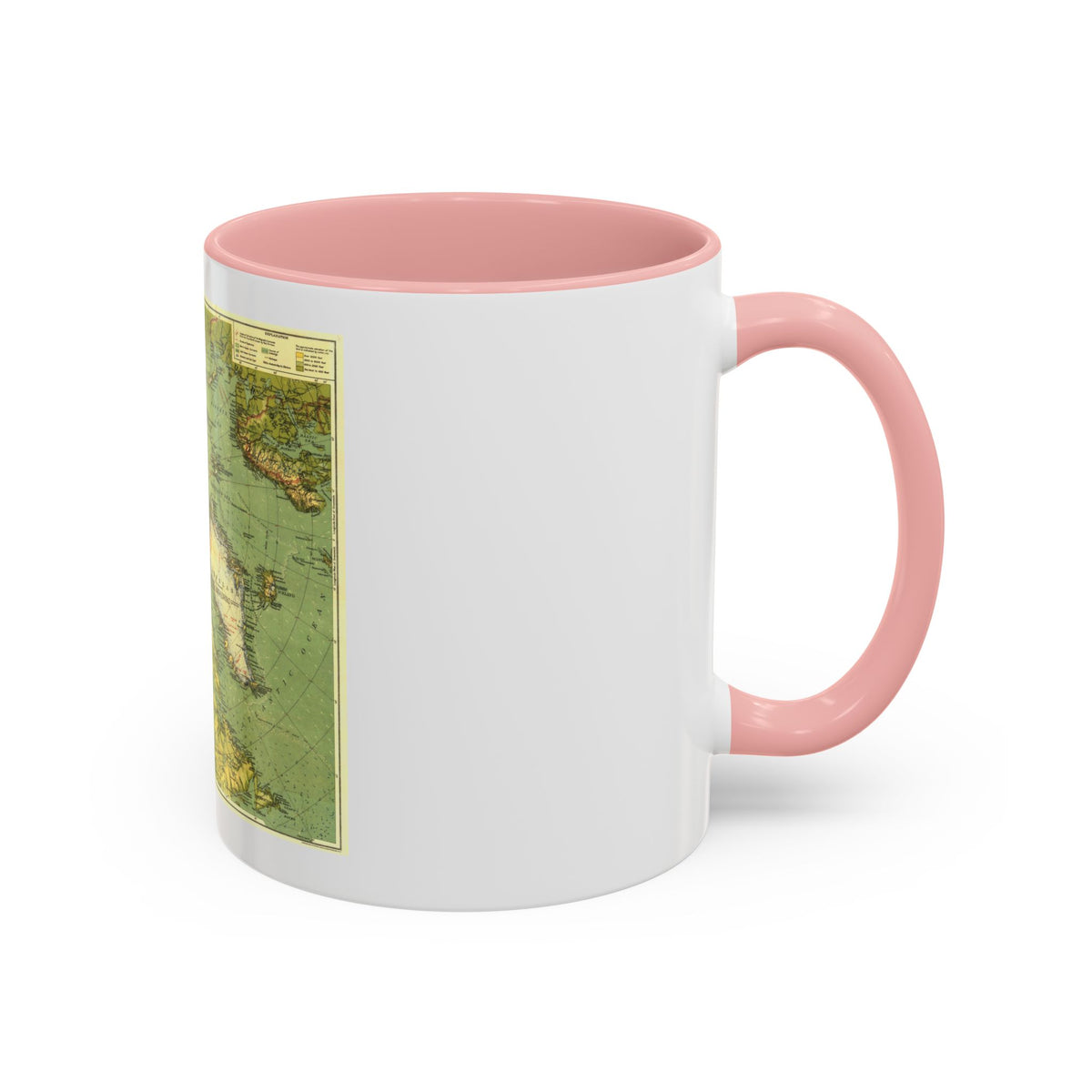 Arctic Regions (1925) (Map) Accent Coffee Mug