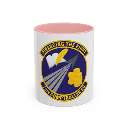 78 Comptroller Squadron AFMC (U.S. Air Force) Accent Coffee Mug