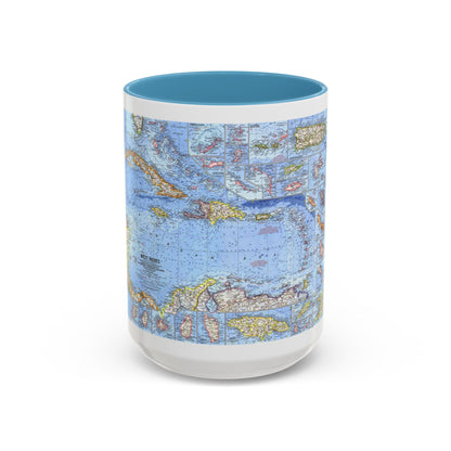 West Indies (1962) (Map) Accent Coffee Mug