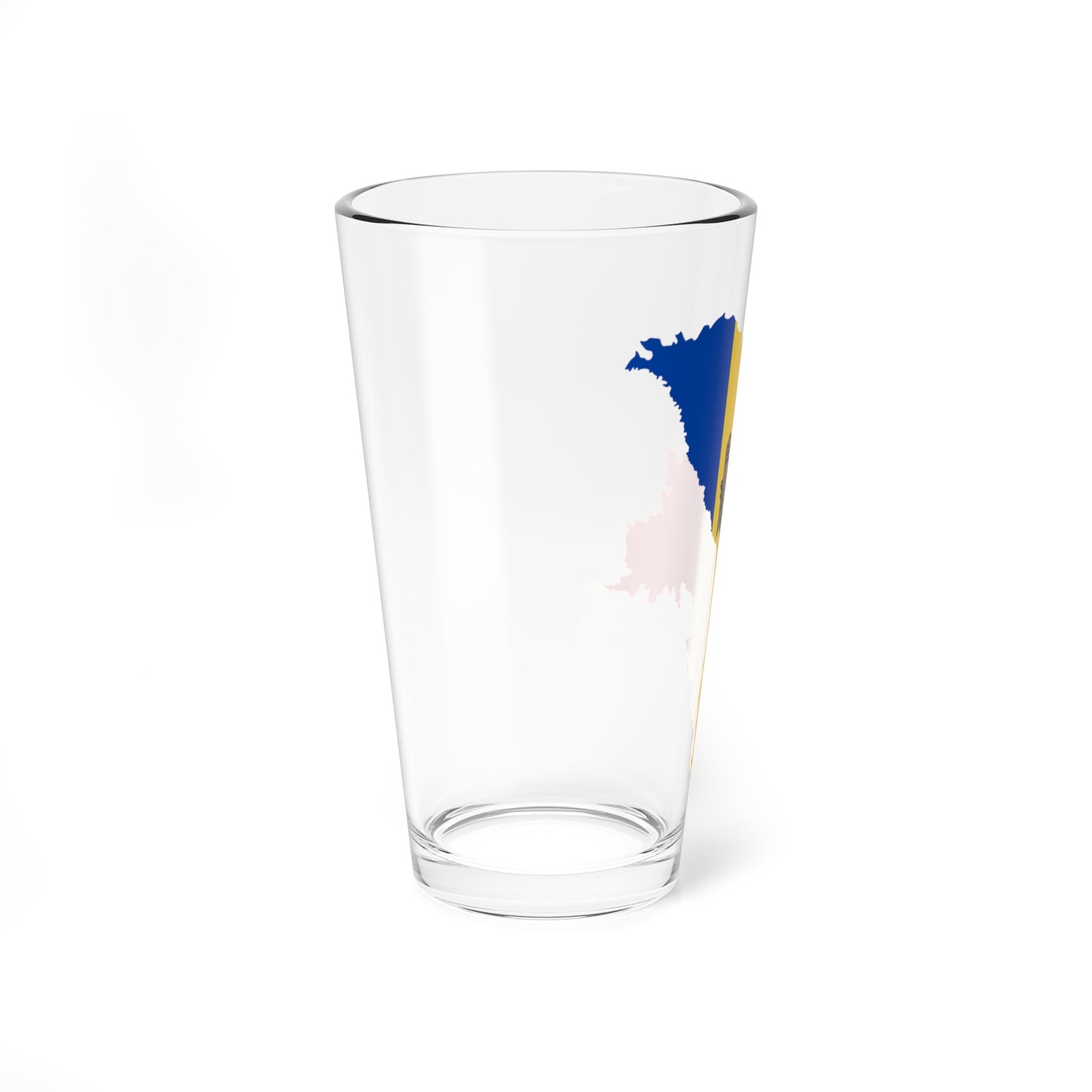 Flag map of Moldova (Moldova) Pint Glass 16oz