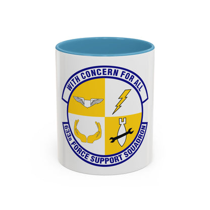 633d Force Support Squadron (U.S. Air Force) Accent Coffee Mug