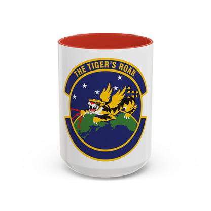 614 Air and Space Communications Squadron AFSPC (U.S. Air Force) Accent Coffee Mug